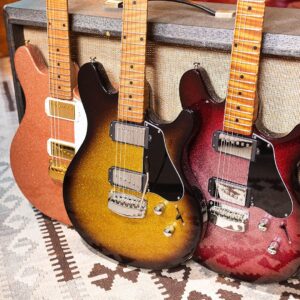 James Valentine Instagram - Excited for 2021 Valentine new colors!! Champagne Sparkle, Tobacco Sparkle, Maroon Burst Sparkle. ✨ Check them out on our tour right now! Go to music-man.com for more info!