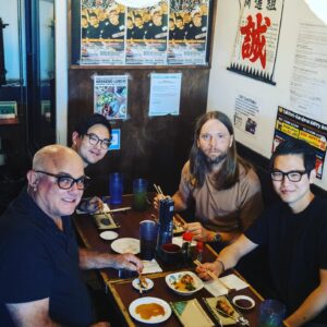 James Valentine Instagram - Checking out the new @sterlingbymusicman Valentines at their new headquarters with @sterlingball @edwardyparker @soojoonpark ... What amazing instruments! Loving this new burst! Factory visit always followed up by gastronomic adventures, this time exploring the Japanese, Chinese, Korean and Thai offerings of Gardena. Great times.