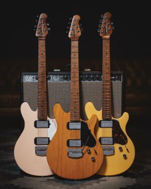 James Valentine Instagram - The new 2020 finishes. Which one is your favorite? Shell pink, Classic Natural, or TV yellow? @ernieball @music_man