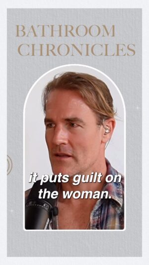 James Van Der Beek Instagram - You don’t think about it until you do…
@bathroomchroniclespodcast @vanderkimberly @peggyrometo #miscarriage #pregnancyloss #pregnancylossawareness