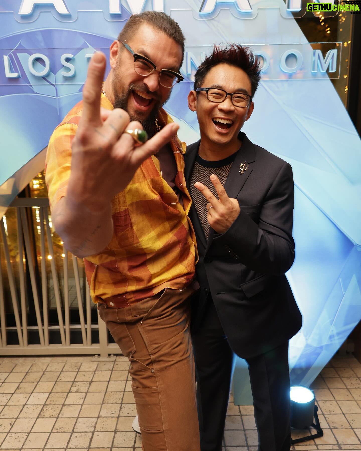 James Wan - 58.7K Likes - LET’S GOOOO! #Aquaman and the Lost Kingdom is out in theaters THIS FRIDAY 🔱 get your tickets now!