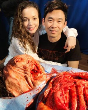 James Wan Instagram - Happy Anniversary to my baby, @ingridbisu. The most romantic pic I can find of us is with Young Gabriel getting surgically removed 😂  Can’t believe how much we’ve been through these past few years, and I’ve only been able to navigate the rough seas because you’ve been the lighthouse guiding me through the storm… with your love, care and kindness. 
Love you, always… and the puppies and I are truly thankful to have you in our lives ❤️ ❤️❤️