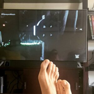 James Willems Instagram - Live wasn't working so I had to catch-up on #WrestleMania this morning. #BoneyardMatch here we go...