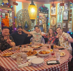 James Willems Instagram - Well, we've marked another novelty restaurant off our "Eat at every novelty restaurant at Universal City Walk" list and can confirm that when you're a Buca di Beppo you're family (style). Did we have to order every entree as a large? No. Did we have to request the "romance room" after already having been seated at another table? No. Did we have to speak in thick mafioso accents? Absolutely not. But we did. And it was a night we'll never forget, because of it.

City Walk Dining Checklist 
- Toothsome Chocolate Emporium ✅ 
- Margaritaville ✅ 
- Bubba Gump Shrimp ✅ 
- Bucca di Beppo ✅