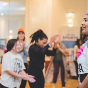Jamie Colleen Instagram - One of my favorite things about being a mom: 

When I step out of my comfort zone to try something new, only to realize how much I love it because I’m doing it with her 😍😍

@divagirlcommunity 

#divagirlcommunity #divagirl #divamomma 
#zumba #momlife