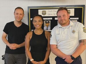 Jamie Colleen Instagram - Yesterday, I had the pleasure of meeting with Lt. Steven Ricci and Eugene Desyatnik, Queen Village President and  Mini Station board member to discuss ideas for collaboration. Our goal is to better serve the community by amplifying my public safety efforts in supporting victims of crime and promoting youth empowerment. 

I can’t wait to share the details!

Thank you for the opportunity to share my story and for your willingness to embark on this journey together!

“True greatness lies in serving others, for it is in lifting others up that we find our own highest purpose.”

@friendsofsouthstministation @phillypolice 

#friendsoffheministation #phillypolice