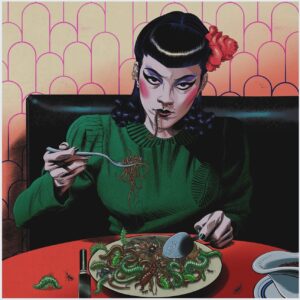 Jamie Hewlett Instagram - My image for @secret7s  @warchilduk Siouxsie and the Banshees, Lullaby.