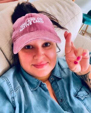 Jana Schmieding Instagram - To my friends in the TV Academy who are voting on Emmys, Reservation Dogs deserves yours! I was a small part of the cast but I can say with my full chest (and it is “full”) that the entire writing staff, cast and crew put their hearts, arts and souls into that show. You watched it and loved it - I know because you told me you did! If you give Indigenous creatives some shine this Emmy round, I’ll share my gum witchu. 🫦