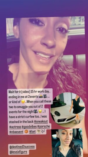 Janab Kareem Instagram - PSA:
Kids …well NO ONE try this at home or on their own time…and to be CLEAR..fast cars don’t scare me… it’s what it does to your body going from 0mph-60mph in like 3secs… it made my temples and heart feel sooooo 😯 😱… I couldn’t even keep my eyes open.. it hurt..I’m confident I was sweating on one of my toes for some reason.. and had to scream which I don’t do especially in moving vehicles ☠️ 😅!!!!sneakingout #intheback #actress #events #fastcars #porsche #funfriday #nbaevents #bet #la #fashion #heartattack #friendvibes #escapeartist #oc #janabkareem #fashion #style #makeup #girlsandcars #funnycarvideos