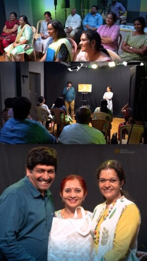 Janaki Sabesh Instagram - Gratitude to the remarkable @maajanaki for gracing our Voice Workshop at Surang! 🎙️✨ Her insights and wisdom elevated the experience. Thank you! 🙏 #SurangGuest #VoiceWorkshop #Janaki #Gratitude