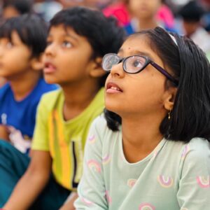 Janaki Sabesh Instagram - Celebrating World Mother Language Day at @liltrails with Master Storyteller @maajanaki narrating beautiful tales from @tulikabooks and strung with songs by @sudharajadr ‘s Sargam choir that left the kids and parents mesmerised. 
.
.
.
.
[story, storytelling, songs, children, events]
.#storytelling #stories #kids #children #events #storytelling #eventsforchildren #liltrails #lilstories #songs #chennaievents #chennaiparents #parenting