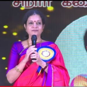 Janaki Sabesh Instagram - My heart is full today. Holding this precious award in my hand that is more of an affirmation for having chosen the right direction as a storyteller. I feel extremely happy to have received the 'Siraar Kadhai Sirpi' award (roughly translating to sculptor of stories for children) for storytelling, from the prestigious Paavai Group of Institutions, @paavaiedu as a part of Paavai Awards 2022.

Why is this moment very special? 
Few years ago when I decided to shift all the gears in my career into storytelling, it was difficult for everyone to be onboard. Could storytelling really be a standalone profession? Despite this big question, they strongly believed in me and my decisions. 

Being a storyteller is an opportunity to sow the seeds of imagination in hearts and minds. With every story shared with children and adults across age groups, I sense how the values in the stories rub off on me as a person too. 

In this exciting journey, as I continue to hone my skills, trust my diverse work experiences, and be committed to the process that unfolds, I owe a lot to the self-made woman in the picture (swipe right) my Athai who is my cheerleader at all times. In fact when I wanted her to pose with the award for a photo, the joy and pride she expressed for me was matchless. 

A big thank you once again to @paavaiedu Paavai Group of Institutions, Founder and Chairman, Shri Natarajan Varadappan sir, Smt. Mangai Natarajan ma'am (correspondent), and @avantinatarajan (Director, Student Affairs) for felicitating me with this award and recognizing storytelling as a powerful transformative art form. Elated to have received the award from Padma Shri Dr. Sirpi Balasubramaniam sir, a renowned Tamil writer, and poet, and also shared the awards stage with luminaries from various fields. 

An award is always a gesture of appreciation that fuels us to do more. So here's a promise to myself, to touch more and more hearts through stories.

Swipe further to see more moments from the event and the pride in Athai’s face as she celebrates the special moment with me.

#storyteller #gratitude #award #journey #believing #maajanaki