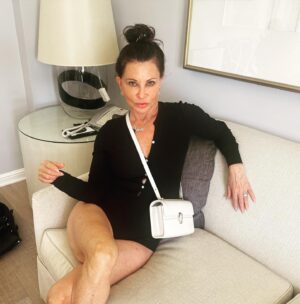 Jane Badler Instagram - A new bag makes me feel all tingly inside…