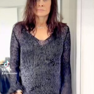 Jane Badler Instagram - Hi everyone. My very first tik tok.. wore some of my favorite clothes. I always loved dressing up and do it whenever i get a chance. The song is called My Skin On Your Skin its a dance collaboration i did with well known DJ @esquille_official .. Check it out on Youtube etc. Hope you will follow me on tikTok and hopefully I will come up with something fun very soon ! Shot by @djnarelle makeup @celestej_makeup
