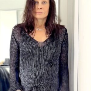 Jane Badler Instagram - Hi everyone. My very first tik tok.. wore some of my favorite clothes. I always loved dressing up and do it whenever i get a chance. The song is called My Skin On Your Skin its a dance collaboration i did with well known DJ @esquille_official .. Check it out on Youtube etc. Hope you will follow me on tikTok and hopefully I will come up with something fun very soon ! Shot by @djnarelle makeup @celestej_makeup