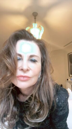Jane Badler Instagram - Dance me to the end of love .  A beautiful  night.. supporting St Vincents Hospital Research !! #puppylove my dress is the wonderful @thevampireswife