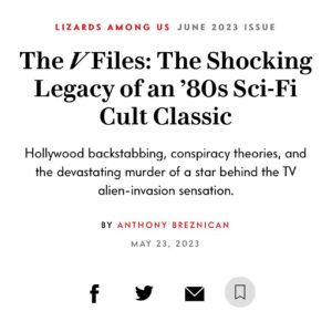 Jane Badler Instagram - Woke up to this amazing article in @vanityfair . My favorite magazine..Grateful for the legacy this mini series has created.. #AnthonyBreznican