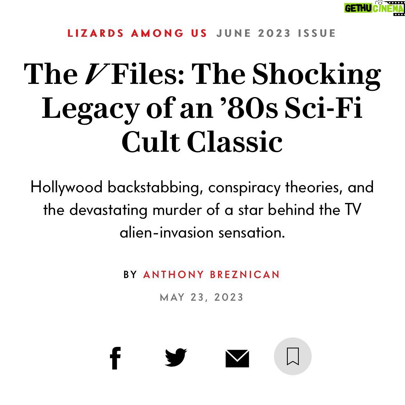 Jane Badler - 2.4K Likes - Woke up to this amazing article in @vanityfair . My favorite magazine..Grateful for the legacy this mini series has created.. #AnthonyBreznican