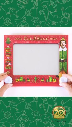 Jane Labowitch Instagram - “The best way to spread Christmas cheer is singing loud for all to hear.” Check out @princessetch ‘s Buddy the Elf Etch A Sketch creation 🌟 #EtchASketch #Elf20th