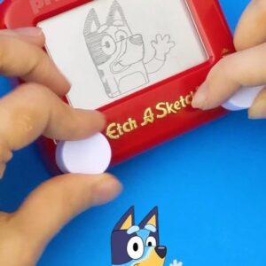 Jane Labowitch Instagram - This drawing of @officialblueytv was so fun to etch! 💙 #bluey #blueyart