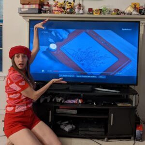 Jane Labowitch Instagram - I've been sitting on this for over 1.5 years - I can finally share that my Etch A Sketch art was in a movie 🎥😭 Absolutely more posts to come about this one. Spiderhead is available on Netflix now!

#etchasketch #etchasketchart #spiderhead #milesteller
