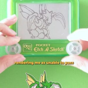 Jane Labowitch Instagram - Which Pokémon scare you the most? 👀🪲

#etchasketch #scyther #scytherart #ストライク