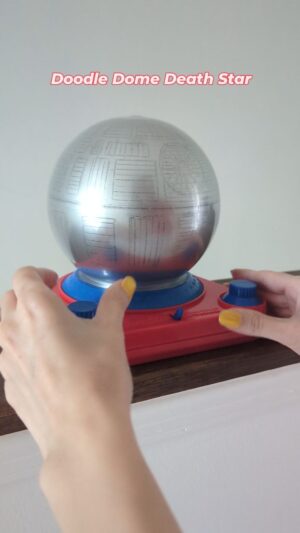 Jane Labowitch Instagram - Doodle Dome Death Star! 🌑 #etchasketch #doodledome