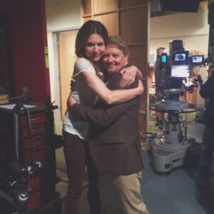 Jane Leeves Instagram - Just filmed my last scene with my wonderful friend/ TV lover, Dave Foley. A great man with a great, great heart.