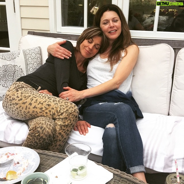 Jane Leeves - 731 Likes - Birthday cuddles from @wendiemalick ❤️