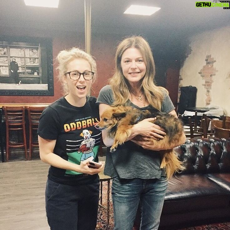 Jane Leeves - 1.1K Likes - Did @ilizas's podcast today AND - I got to hold Blanche. Had the greatest time with this wonderfully hilarious lady (and Iliza.)