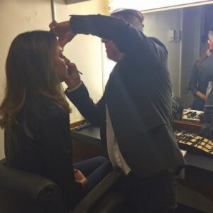 Jane Leeves Instagram - Touch-ups with @jcrawjc before we go on at @ABCTheView