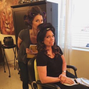 Jane Leeves Instagram - CBS promo shoot silliness with @WolfiesMom