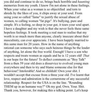 Jane Leeves Instagram - It's time to speak up.