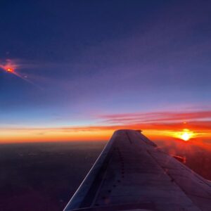 Janek Rubeš Instagram - Up in the air #anotherpictureofafuckingplanewing #sunset @czechairlines