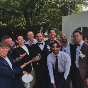 Jang Min Instagram - My first Korean-American-Greek wedding.

Congratulations Andreas & Didi.

We had so much joy in such a special day. 

Wish you happiness! Love you guys.

🧡

Ps. Loved to see you picking a Spanish wine for the occasion. 🤫