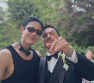 Jang Min Instagram - My first Korean-American-Greek wedding.

Congratulations Andreas & Didi.

We had so much joy in such a special day. 

Wish you happiness! Love you guys.

🧡

Ps. Loved to see you picking a Spanish wine for the occasion. 🤫