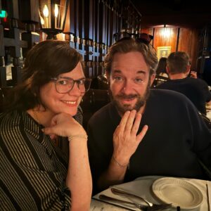 Janie Haddad Tompkins Instagram - Grid pics of beautiful faces I’ve encountered, while drinking in culture & nature lately.1)backstage w the cool crew after VARIETOURPIA 2) w my dearest Kate after her phenomenal performance in SALLY & TOM
3)me & KB, always up for an adventure, creeping on the Paramount lot 4) fun night seeing @mcdonaldscomedy at #NetflixIsAJoke festival 5) including this pic of Ginsy ALWAYS trying to horn in on my vibe!!6) running into fun talented women at FYC events 7) a pre-birthday celebration 8) sexy mint eating 9)ok these women were my favorite! I met them at lunch and they CAME TO THE LATE VARIETOPIA SHOW! They were badass, smart fun ladies who made my day/night! 10) my mom took me to the bar after the beach was too windy 😂