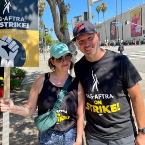 Janie Haddad Tompkins Instagram - Hey, AMPTP, your offer is BANANAS. One day longer, one day stronger. #WGAstrong #DoTheWriteThing #WGAstrike
#SagAftraMember #1u 
#SAGAFTRAstrong #SAGAFTRAstrike #Power2Performers
#HotLaborSummer