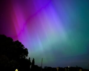 Janina Ramirez Instagram - For those that know me, you’ll know I had two things on my bucket list: see a murmuration and the Northern Lights. Achieved one last year a few miles down the road, and tonight I’ve achieved the other from my back garden. I’m overwhelmed….