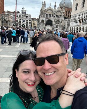 Janina Ramirez Instagram - It’s my amazing husbands birthday!!! So I whisked him off to Venice!!!