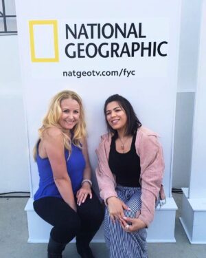 Janine Gateland Instagram - Fun night with @smoochapoochie at the National Geographic’s Contenders Showcase for the #emmys with #deadlinehollywood hosted by legendary #morganfreeman