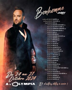 Jarry Instagram - Voici les premières dates de la tournee ! Ouverture de la billetterie demain 10h ! Pour ceux inscrits sur le formulaire dès Aujourd’hui avec le lien privilégié ♥️♥️♥️ #bonhommetour