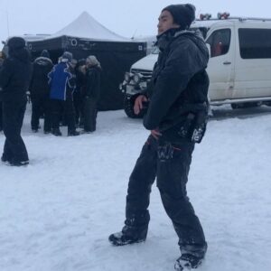 Jasmine Mathews Instagram - How me and the crew looking at you cause you haven’t watched the #1 streaming movie in America yet! 🤨 

Swipe for a little Iceland BTS action, where many a snowball was thrown, I kept asking every five minutes “how do you know if you have frostbite 😂,” and @seyga tried to teach me how to floss on top of a glacier and I just couldn’t smh... I promise I really do have rhythm tho lol 🤷🏽‍♀️! 

Thank you all so much for supporting and showing love to an awesome movie put together by an even more awesome team. You are so appreciated! 

Go watch @thetomorrowwar right NOW on @amazonprimevideo and comment some of your favorite moments down below! 💜