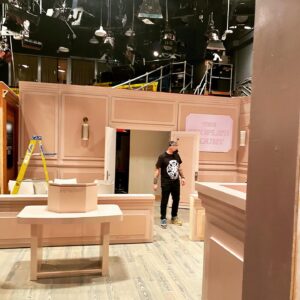 Jasmine Pierce Instagram - I produced @kimkardashian’s monologue this week (a bunch of geniuses wrote it) with @mikedicenzo’s help and I couldn’t be more proud of how it turned out! It was an honor to teach her how to hold for laugh.
Also wrote People’s Kourt with @heidilgardner & @chloeiscrazy and the endless support of @alisonagates & @streeterseidell. 
I can’t thank everyone enough, our super hot cast, @krisjenner, @khloekardashian, @iamhalsey, @melissavcomedy, our crazy talented design departments and crew, and most of all Kim Kardashian who made this maybe my best work week so far. 
1 - She left this for me on Friday before we even rehearsed it. Truly the kindest host. 
2 - @mikeyfuntime said he would pay me $1,000 to write this in and still hasn’t paid. 
3 - Our spectacular set dept took my stage direction of “pinks and nudes a la KKW” and made it a reality. 
4 - Hotties. 
5 - Heidi finding out what it really means to be KKW. 
6 - @alex3nglish I believe is technically on cast now. 
7 - @meganfox 
8 - “(PETE AND CHLOE LICK TONGUES)”
9 - Amazing new writer @nnessleigh at her first after party and somehow it’s this one. 
10 - My favorite person on earth, AfterPunkie. @punkiejohnson when the Kardashians ask you to turn up the volume on their party, you do it. 

So lucky to be able to utilize every single skill I have in one amazing day. 

#KKWonSNL #KKwonSNL