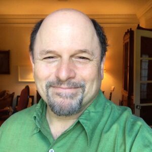 Jason Alexander Instagram - Me and Elaine tomorrow. Prepare a BIG salad. Serenity now.