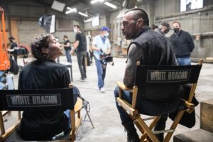 Jason David Frank Instagram - Jason put his heart and soul into his role of Erik Reed in Legend of the White Dragon @lotwhitedragon and he was so excited and proud to share that experience with his daughter Jenna @jennarfrank! Here is a sweet moment between father and daughter on set! Thank you @aaronschoenke of @batinthesun for the photo…
.
.
.

#legendofthewhitedragon #powerrangers #greenranger #whiteranger #mightymorphinpowerrangers #tommyoliver #batinthesun #itsmorphintime #jasondavidfrank #mmpr #jdf #lotwd #jdfffn #rangers #mightymorphin #martialarts #whitedragon #hasbro #powerrangersfan #lotwhitedragon #gogopowerrangers #batinthesun #jdfffn #jennaraefrank #jennafrank #ripjdf #erikreed #jasonfrank #legend #legendsneverdie