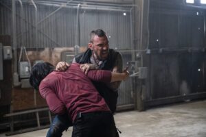 Jason David Frank Instagram - This upcoming fall the world will see Jason in Legend of the White Dragon @lotwhitedragon. The movie has so many intense actions scenes that you will be blown away. Check out this behind the scenes pictures of Jason, Aaron Schoenke @aaronschoenke @batinthesun in a battle between Erik Reed and Jai. #lotwd #legendofthewhitedragon #jasondavidfrank #ripjdf #ripjasondavidfrank #erikreed #jai #whitedragon #dragonprime #batinthesun #batinthesunproductions