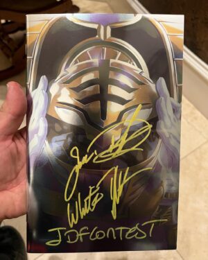 Jason David Frank Instagram - #jdfcontest FREEEEE who ever comments the most and follows @lotwhitedragon wins this Awesome White Ranger signed comicbook!! See you this weekend @comicconla get ready to start commenting 3,2,1- GO GO 🔽🔽🔽🔽🔽🔽🔽🔽🔽🔽🔽🔽