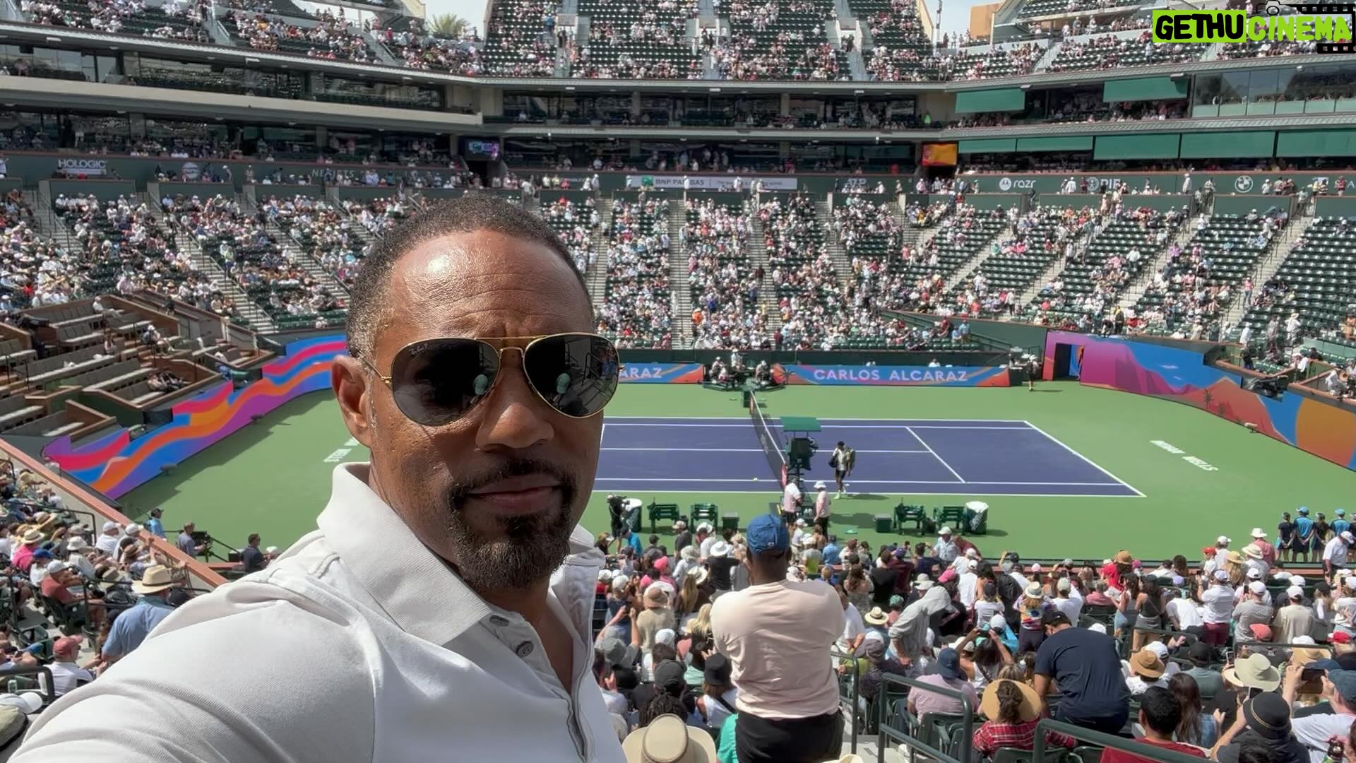 Jason George - 4.2K Likes - Sittinā at home
Watchinā #tennis on #tv
Wishing I was back in the desert at @indianwellstennisgarden Watching @wta @bnpparibasopen
Great matches last weekend w/ @cocogauff @bigfoe1998 & @djokernole
#muchlove @donnamariekelso for taking such good care of us.
And Great meeting #mattcenedella and his lovely daughters #goodpeople