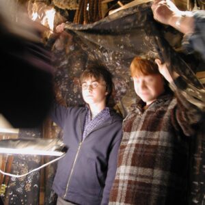 Jason Isaacs Instagram - An illicit picture of Dan and Rupert under the invisibility cloak in Hagrid's hut. It's patronising but true that it's hard to see it without thinking how utterly adorable they were. Are. Things were very strict on set and I felt ashamed and scared but couldn't stop myself wanting a record. Nowadays we'd be selfying from morning till night
#WishIdTakenMorePix
@HarryPotter
@harrypotterfilm